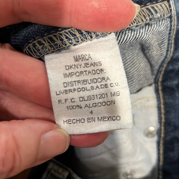 DKNY MARCA TRADITIONAL BLUE JEANS 4 - Picture 3 of 6